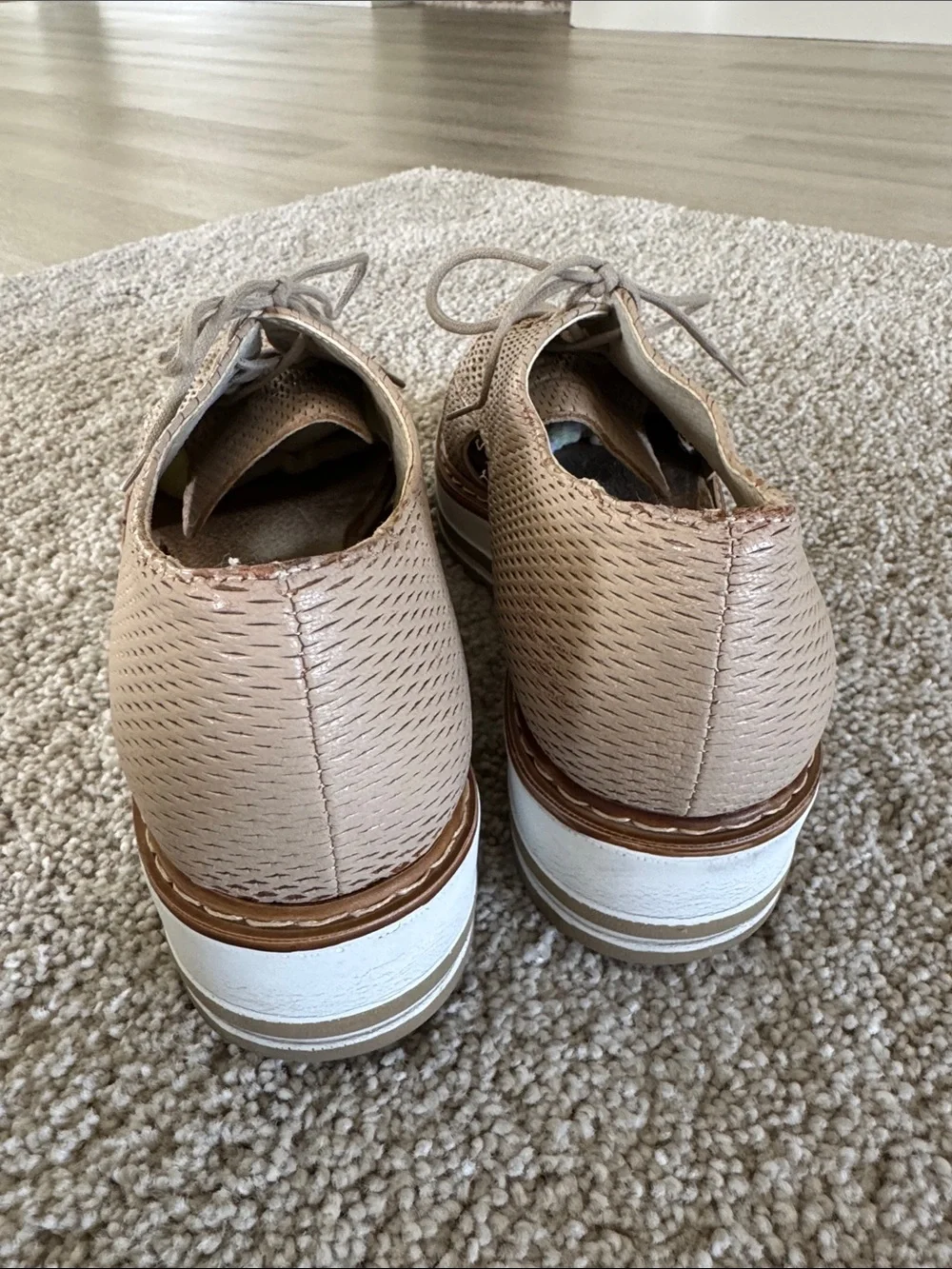 Summit By White Mountain Leather Oxfords Size 39 US 8.5 Made in Italy